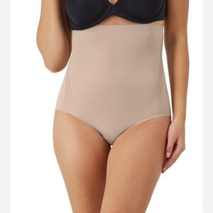 MAIDENFORM Flexees High Waist Brief Cool Comfort BEIGE SHAPEWEAR